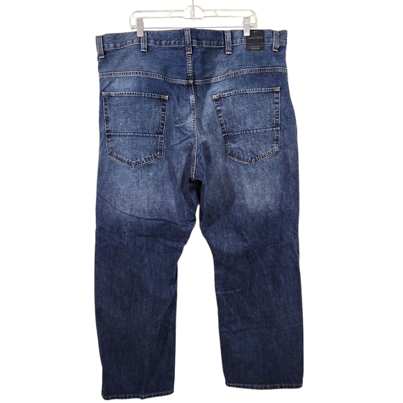 Nautica Men's Relaxed Fit Blue Jeans - Picture 2 of 10